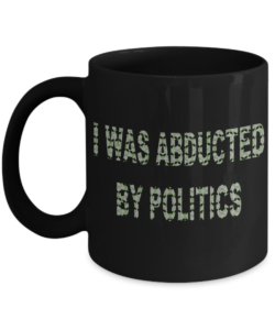 I was abducted grey mug